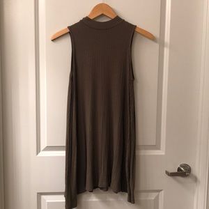 Olive T-shirt dress